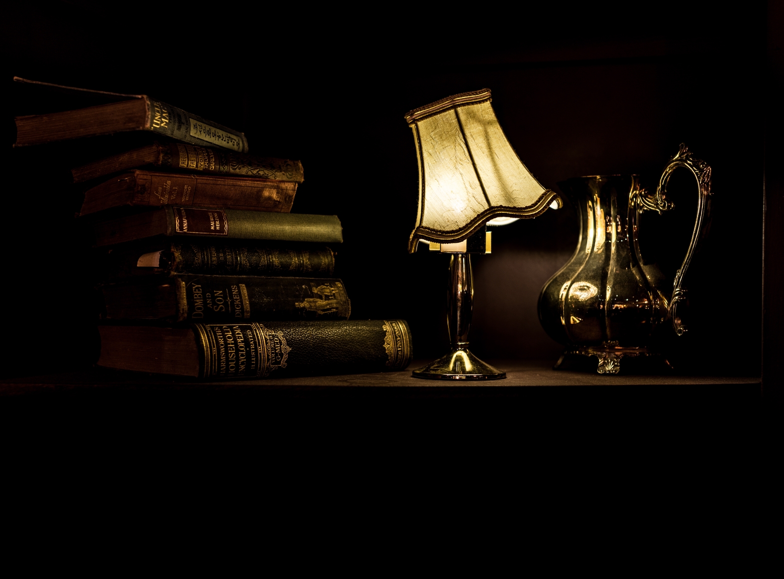 Books and a Lamp
